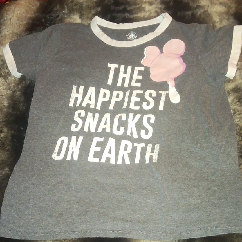 Disney Gray T-Shirt with Pink Graphic
